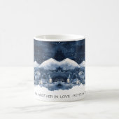 Faith Scripture Snow Mountain Romans 12:10 Mug Koffiemok (Center)