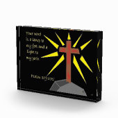 Faith series Psalm 119:105 Scripture Art Fotoblokken (Rechts)