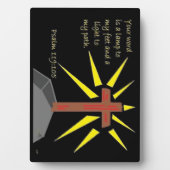 Faith series Psalm 119:105 Scripture Plaque Fotoplaat (voorkant)
