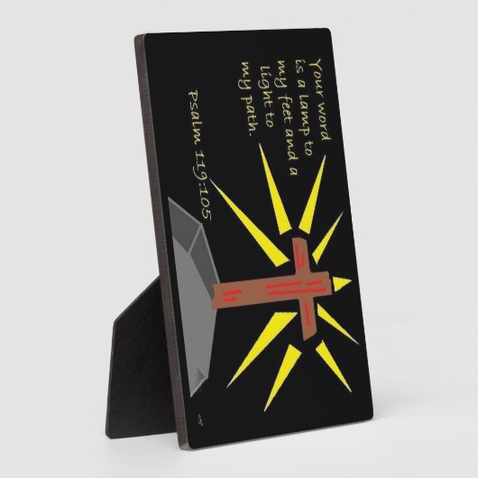 Faith series Psalm 119:105 Scripture Plaque Fotoplaat (Zijkant)
