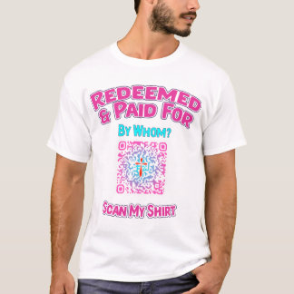Faith Statement Shirt met QR Code Gospel Link