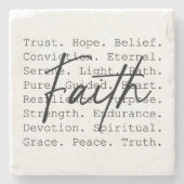 Faith Stenen Onderzetter (Voorkant)