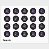 Faith Stronger dan Epilepsy Epilepsy Bewustheid Pa Ronde Sticker (Vel)