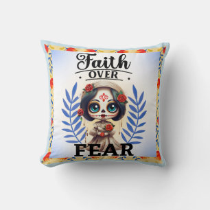 Faith Sugar Skull Kussen