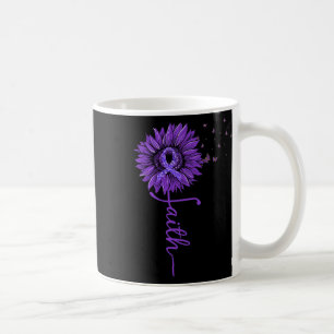 Faith Sunflower Paarse Heimer's Awareness Koffiemok