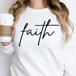 Faith Sweatshirt Womens Christelijk Inspirerend