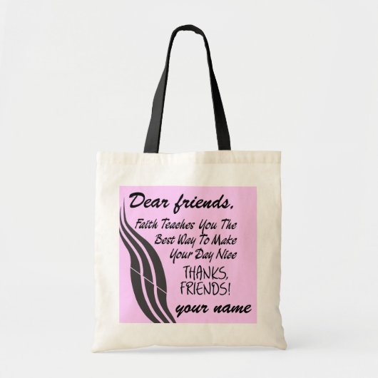 Faith Teaches - Tote Bag (Voorkant)