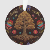 Faith Tree Ornament - Inspirerend Vakantie Decor (voorkant)
