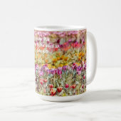 Faith Tulip Floral Scripture Amour Mug Cup (Devant droit)