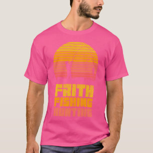 Faith Vist jacht op Christelijke jager visser T-shirt