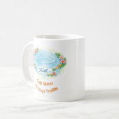 Faith Water Ripple Flowers Easter Christian Mug (Devant gauche)