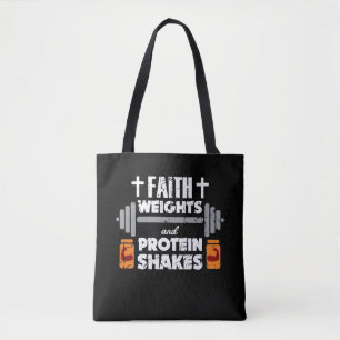 Faith Weights Christelijk Gym Humor-oefening Draagtas