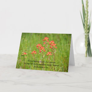 Faith Wildbloemen Liefde Gebed Kaart
