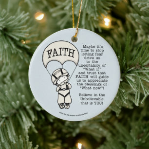 Faith Will Guide Keramisch Ornament