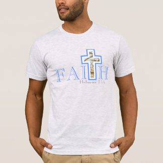 Faith With Wheat Cross Mannen T-shirt