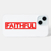 Faithful Stamp Case-Mate iPhone Case (Achterkant (horizontaal))