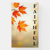 Faithful Through the Seasons Spandoek (Verticaal)