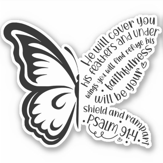 Faithfulness Christian Faith  Sticker (Voorkant)