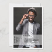 Faits amusants 2 photo graduation faire-part invit (Devant)