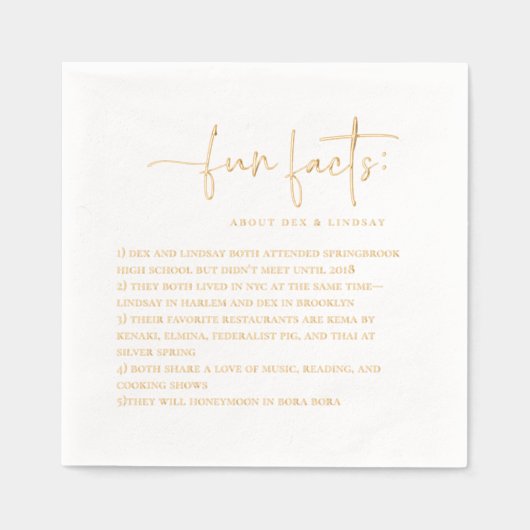 Faits amusants Mariage minimaliste (Recto)