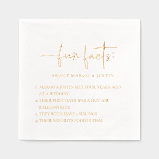 Faits amusants Mariage minimaliste (Recto)