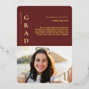 Faits amusants Moderne Faire-part photo simple