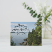 Faits de carte postale du Maine (Debout devant)