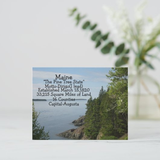 Faits de carte postale du Maine (Debout devant)