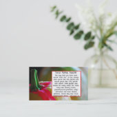 Faits de citrouille sur le carte de visite (Debout devant)