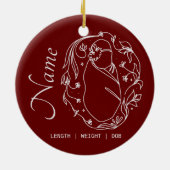 Faits de naissance Ornement personnalisé (Dos)