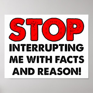 Faits et raison drôle Poster