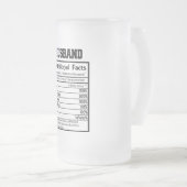 Faits nutritionnels du mari personnalisé Mug givré (Devant droit)