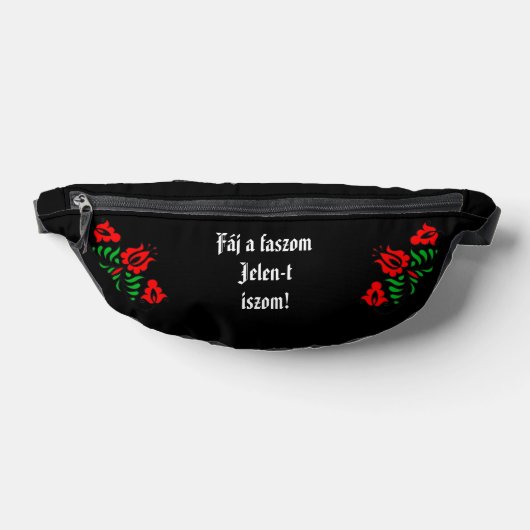 Fáj a faszom Jelen-t iszom ! fekete oldaltáska (Poser)