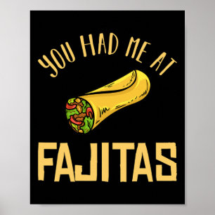 Fajita Kip Cadeau Recept Seizoen _1 Poster