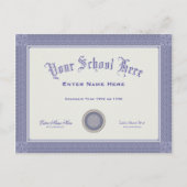Fake Afstuderen Diploma Jouw tekst Briefkaart (Voorkant)