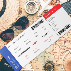 Fake Airline Ticket Boarding Pass Classic Kaart