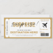Fake Airplane Ticket Surprise boarding Pass (Voorkant)