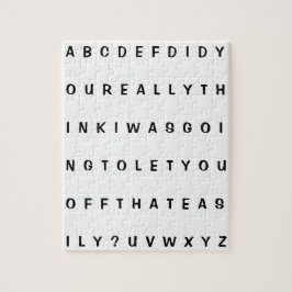 Fake Alphabet Frustrating Joke Legpuzzel
