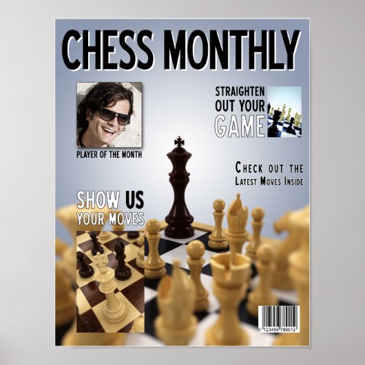 Fake Chess Magazine cover - Poster (Voorkant)