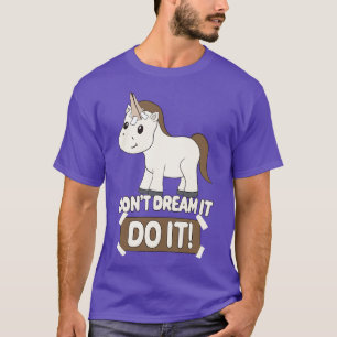 Fake Eenhoorn Pony Grappige Motivatie T-shirt
