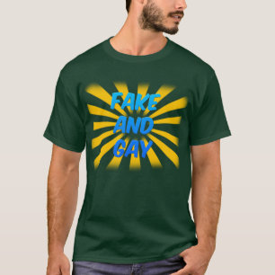 Fake en Gay (Donker) T-shirt
