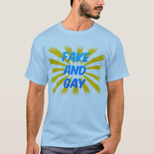 Fake en Gay (licht) T-shirt
