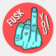Fake F-Bomb Funny Joke Sticker – Censored Swear Wo