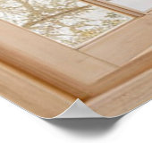 Fake Faux Window met Summer Sky uitzicht Poster (Hoek)