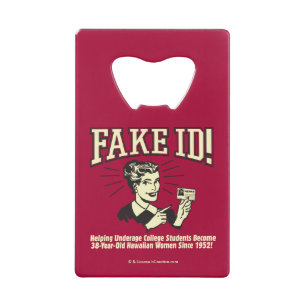 Fake ID: Onderage College Hawaiian Kredietkaart Flessenopener