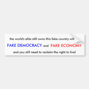 Fake-land Bumpersticker
