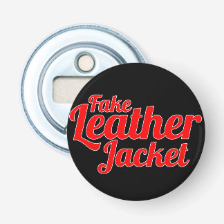 Fake Leather Jacket - Bottle Open Button Flesopener