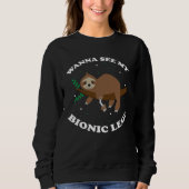 Fake Limb Quote for Artificial Leg and Prosthetic Trui (Voorkant)