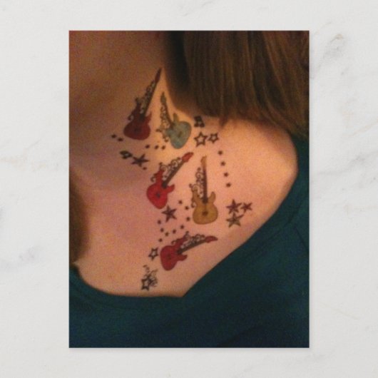 Fake Neck Tattoo Briefkaart (Voorkant)