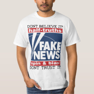 Fake News : 1/2 T-shirt homme pour vérité, filat